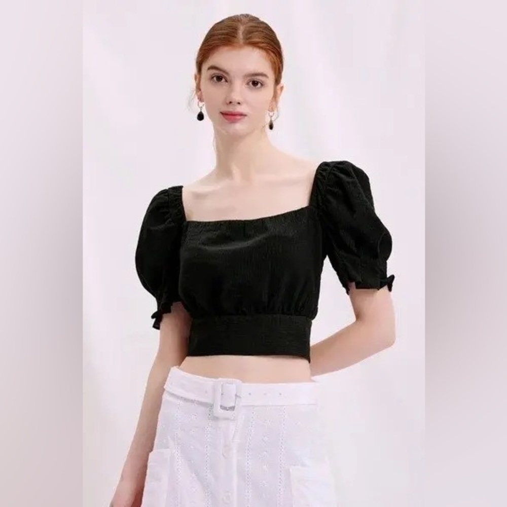 Petite studio NYC Abigail Top - Black - size XS